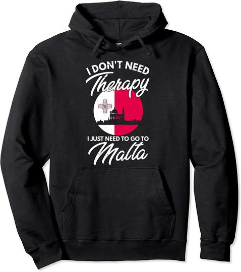 Discover Malta Flag Gift Pullover Hoodie