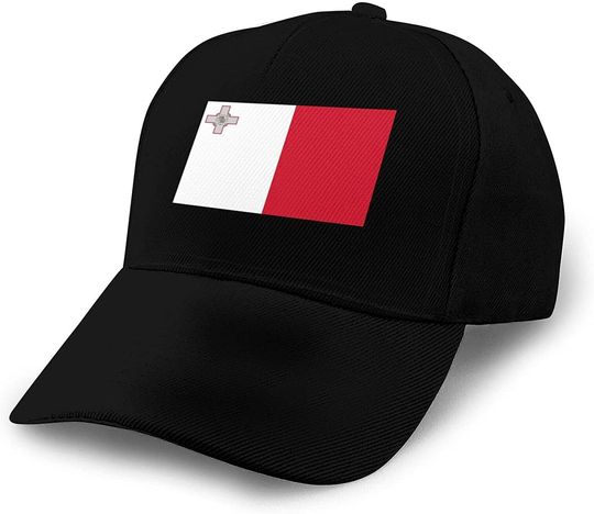 Discover Inspier White Flag of Malta Baseball Hat