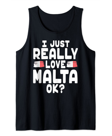 Discover I Love Malta OK - Cool Maltese Flag Tank Top