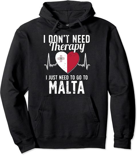 Discover Malta Flag Vacation Pullover Hoodie