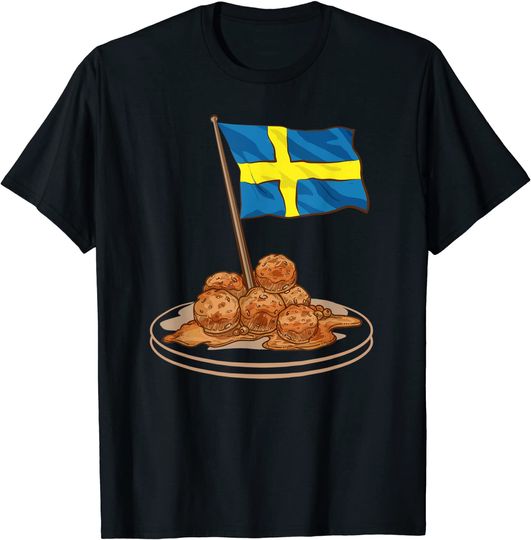 Discover Swedish Meatballs Sweden Europe Travel T-Shirt