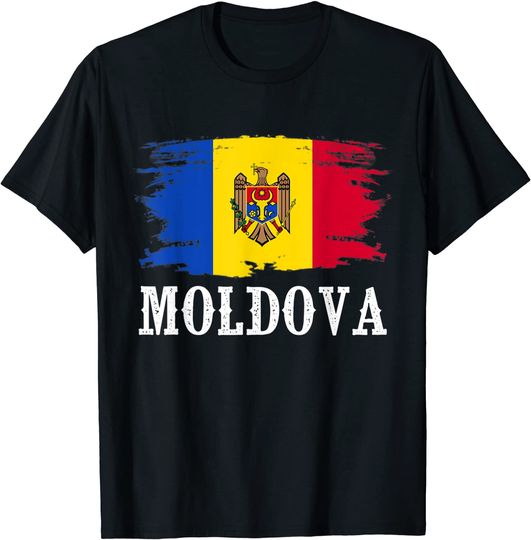 Discover Vintage Moldova Flag T-Shirt