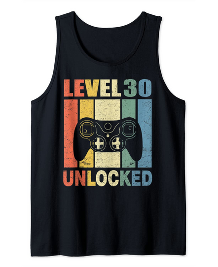 Discover Level 30 Unlocked  Video Gamer 30thTank Top