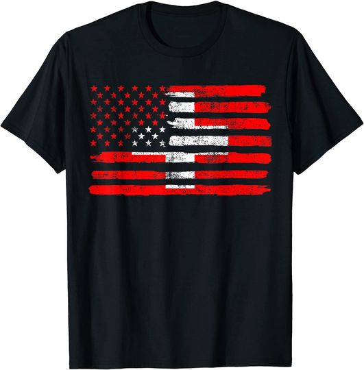 Discover USA Switzerland Flag American Swiss T-Shirt