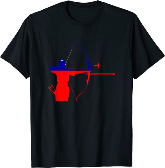 Discover Competition Compound Bow Archer Chinese Taipei Flag T-Shirt
