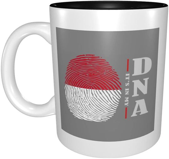 Discover Ceramic Coffee Mug Its In My DNA Monaco Flag