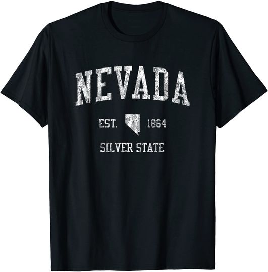 Discover Nevada  Vintage Sports Design Nevadan T Shirt