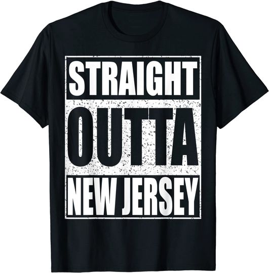 Discover Straight Outta New Jersey Patriotic New Jersey State T Shirt