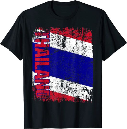 Discover THAILAND Flag Vintage Distressed THAILAND T-Shirt