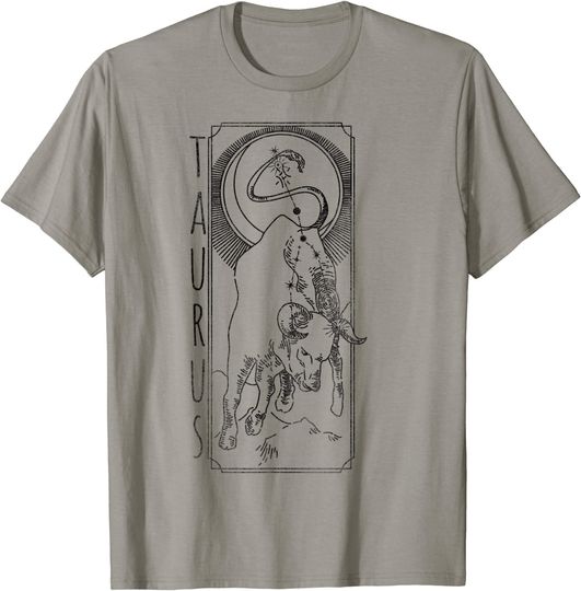 Discover Taurus - Constellation Tarot Zodiac Sign T-Shirt