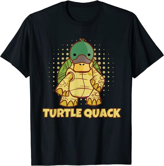 Discover Funny Turtle Quack Duck Turtle Combination Ducks T-Shirt