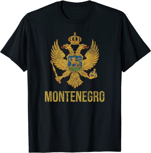Discover MONTENEGRO COAT OF ARMS FLAG PRIDE PODGORICA T-Shirt