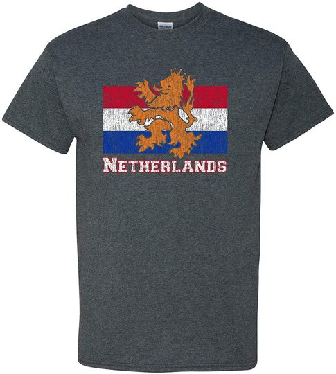 Discover UGP Campus Apparel Netherlands Pride - Dutch Country Holland Flag T Shirt