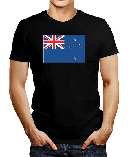 Discover Idakoos New Zealand Flag Rectangular T-Shirt