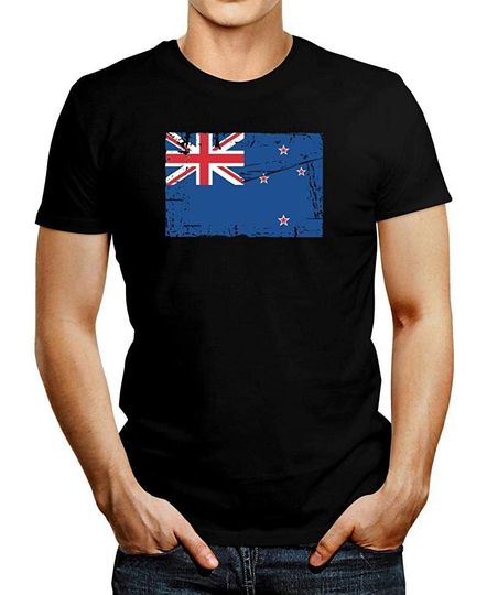 Discover Idakoos New Zealand Vintage Flag T-Shirt