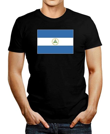 Discover Idakoos Nicaragua Flag Rectangular T-Shirt