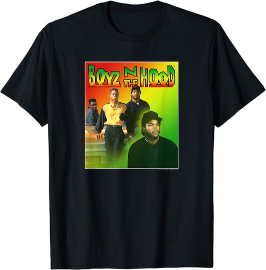 Discover Boyz n the Hood 90's Gradient Background T-Shirt