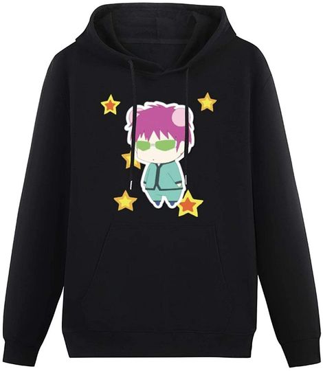 Discover Anime & Saiki K Cute Illustration with Stars Classic Hoodie
