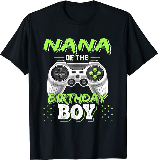 Discover Nana Of The Birthday Boy Matching Video Game T-Shirt