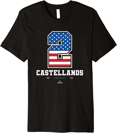 Discover Nick Castellanos US Flag Number T-Shirt
