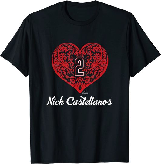 Discover Nick Castellanos Ornate Heart T-Shirt