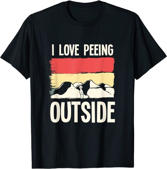 Discover Funny Camping Pun I Love Peeing Outside Camper Accessories T-Shirt