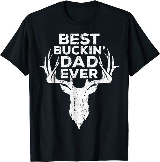 Discover Mens Best Buckin' Dad Ever Deer Hunters Gift T-Shirt
