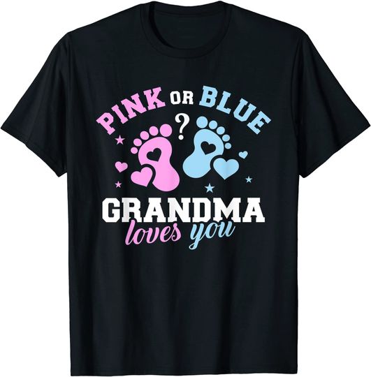 Discover Gender reveal grandma T-Shirt