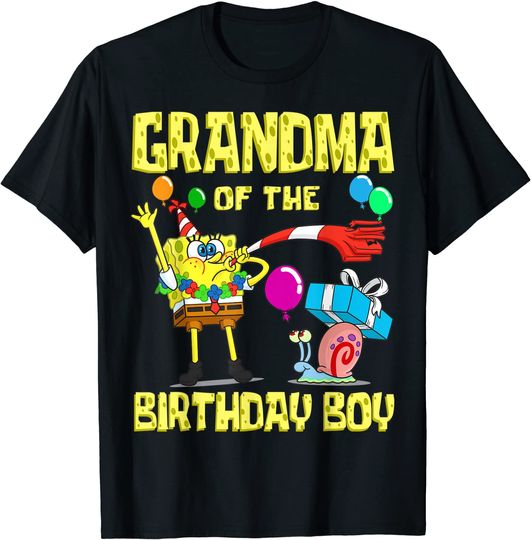 Discover Grandma of the Birthday Boy Theme Party T-Shirt