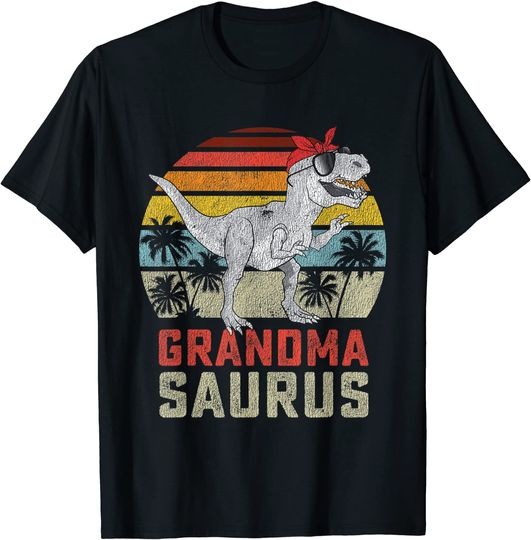 Discover Grandmasaurus T Rex Dinosaur, Saurus Family Matching T-Shirt