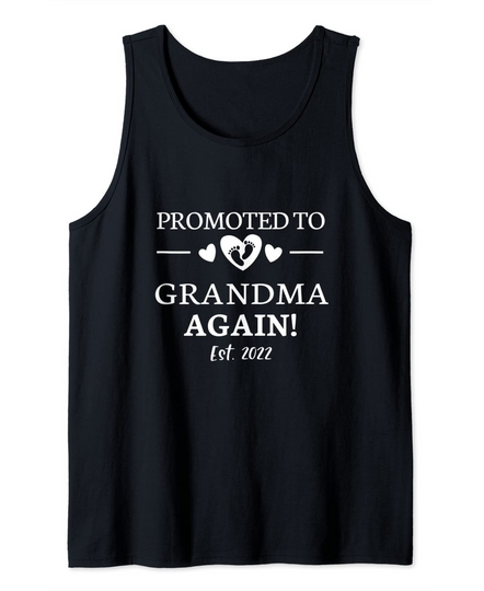 Discover Promoted To Grandma Again 2022 Tank Top