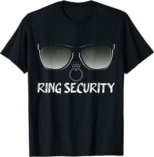Discover Kids Ring Security Sunglasses Wedding Outfit Bearer T-Shirt