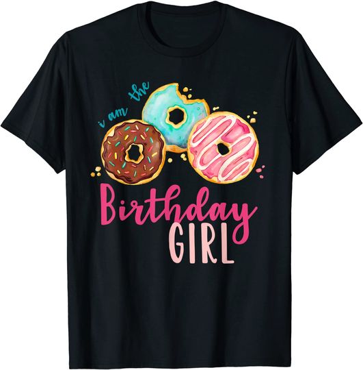 Discover The Birthday Girl Donut Party Theme Family T-Shirt