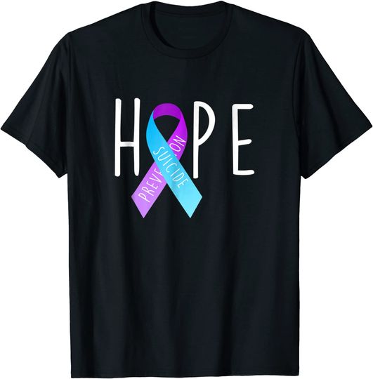 Discover Suicide Prevention Shirt Hope Ribbon Awareness Men Women