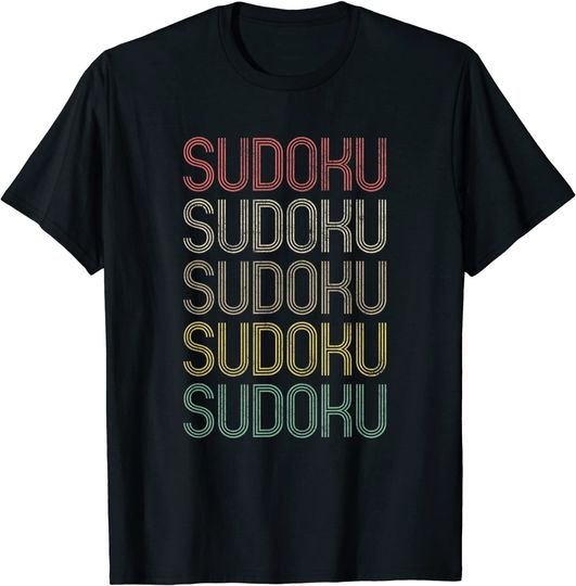 Discover Retro Style Sudoku T Shirt