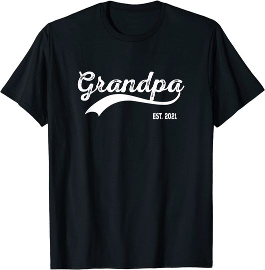 Discover Grandpa 2021 To Be New Grandparents Gift T-Shirt