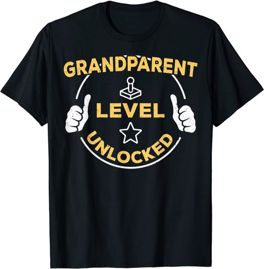 Discover Level Unlocked Soon To Be Grandparent Gift T-Shirt