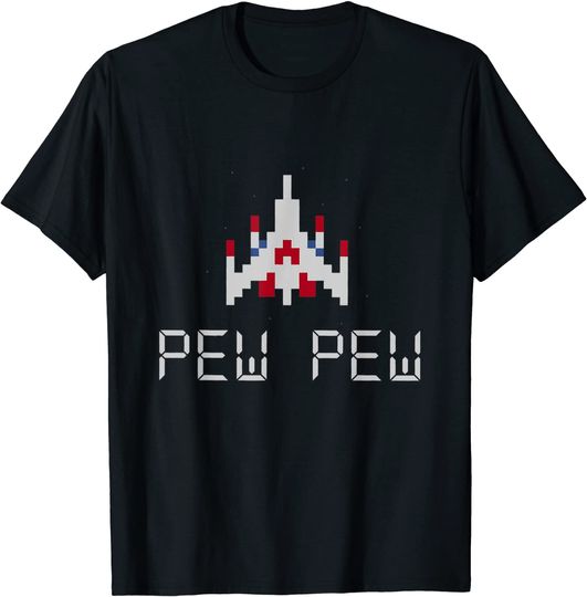 Discover Retro video game ship T-Shirt