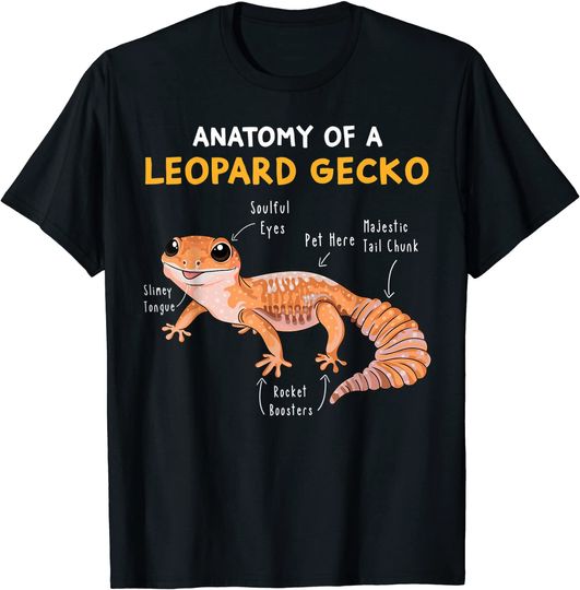 Discover The Anatomy Of A Leopard Gecko Mom Reptile Dad T-Shirt