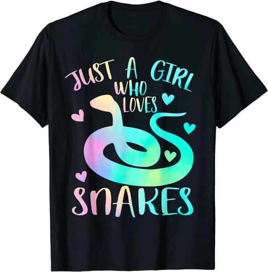 Discover Just a Girl Who Loves Snakes Themed Lover Girls T-Shirt