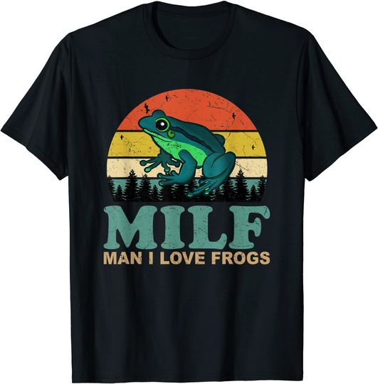 Discover I Love Frogs Saying Amphibian Lovers T-Shirt