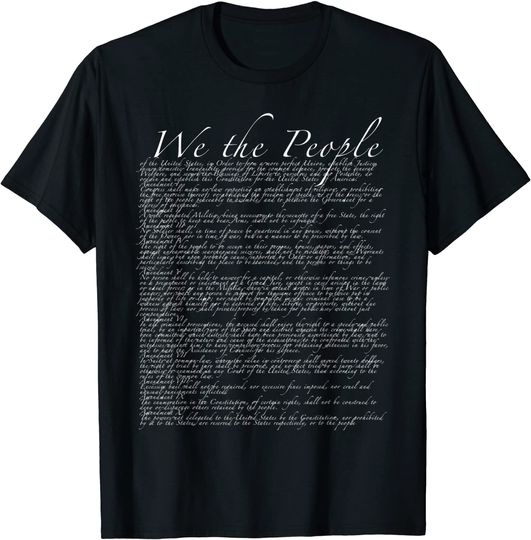 Discover United States Bill of Rights US Constitution T Shirt