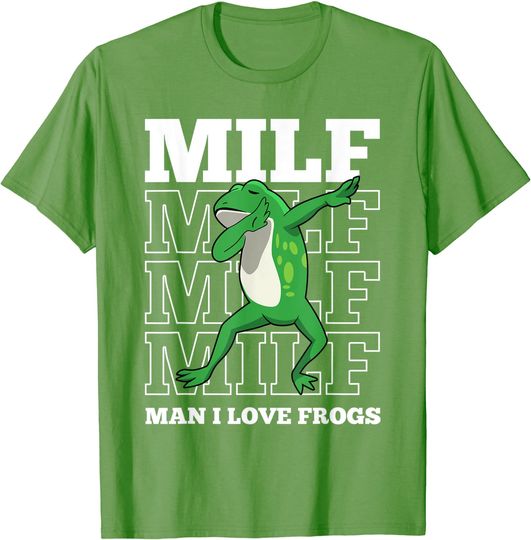 Discover I Love Frogs Dabbing Amphibian T-Shirt