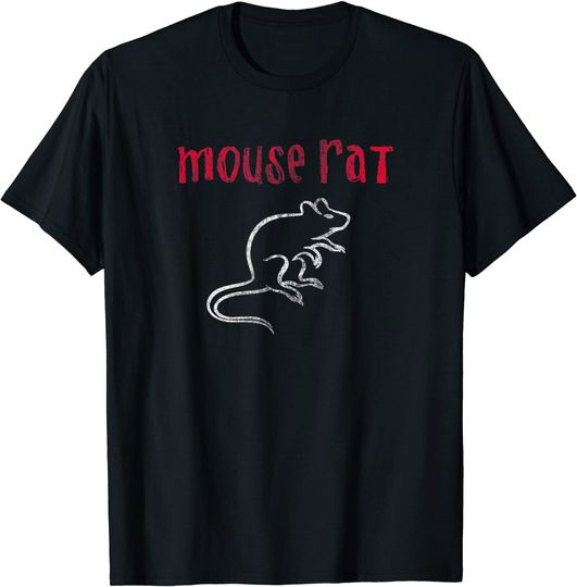 Discover The Mouse Rat Logo Distressed T-Shirt