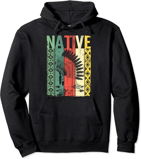 Discover Native American Day 2021 Indigenous People All Indian Land Pullover Hoodie
