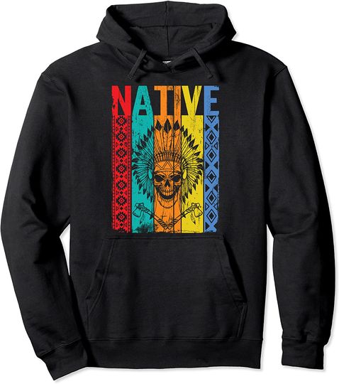 Discover Native American Day 2021 Indigenous People All Indian Land Pullover Hoodie