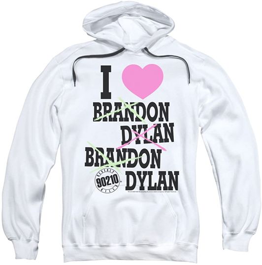 Discover 90210 Hoodie I Love Brandon and Dylan White Hoody