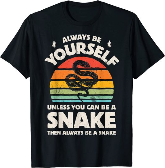 Discover Always Be Yourself Retro Vintage 70s Men Women Reptile T-Shirt