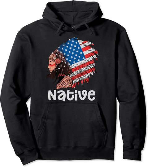 Discover Native American Indian Tribe Warrior Pride Pullover Hoodie