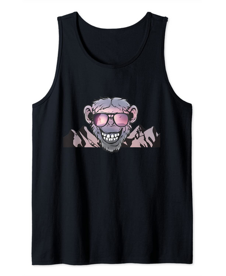 Discover Climber Monkey with Sunglasses Tee Present Tank Top